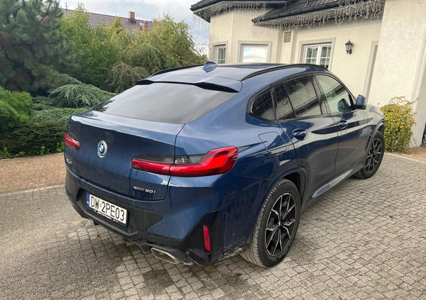 BMW X4 cena 190000 przebieg: 49500, rok produkcji 2021 z Wrocław małe 11